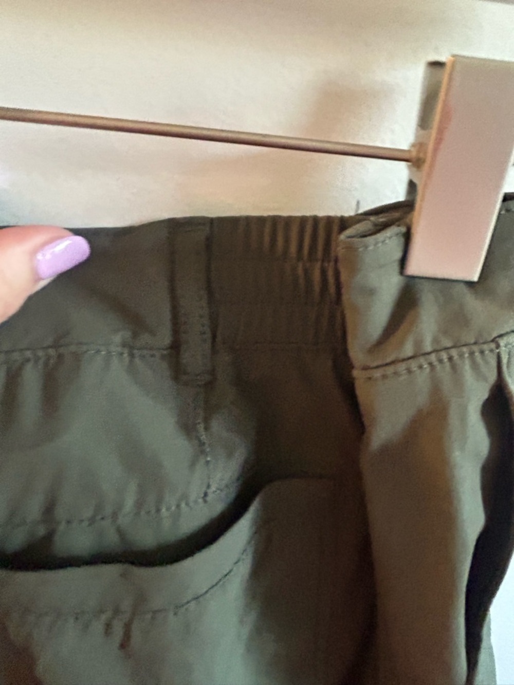 Kirkland Olive Green Casual Pants - size 16 - Picture 6 of 6